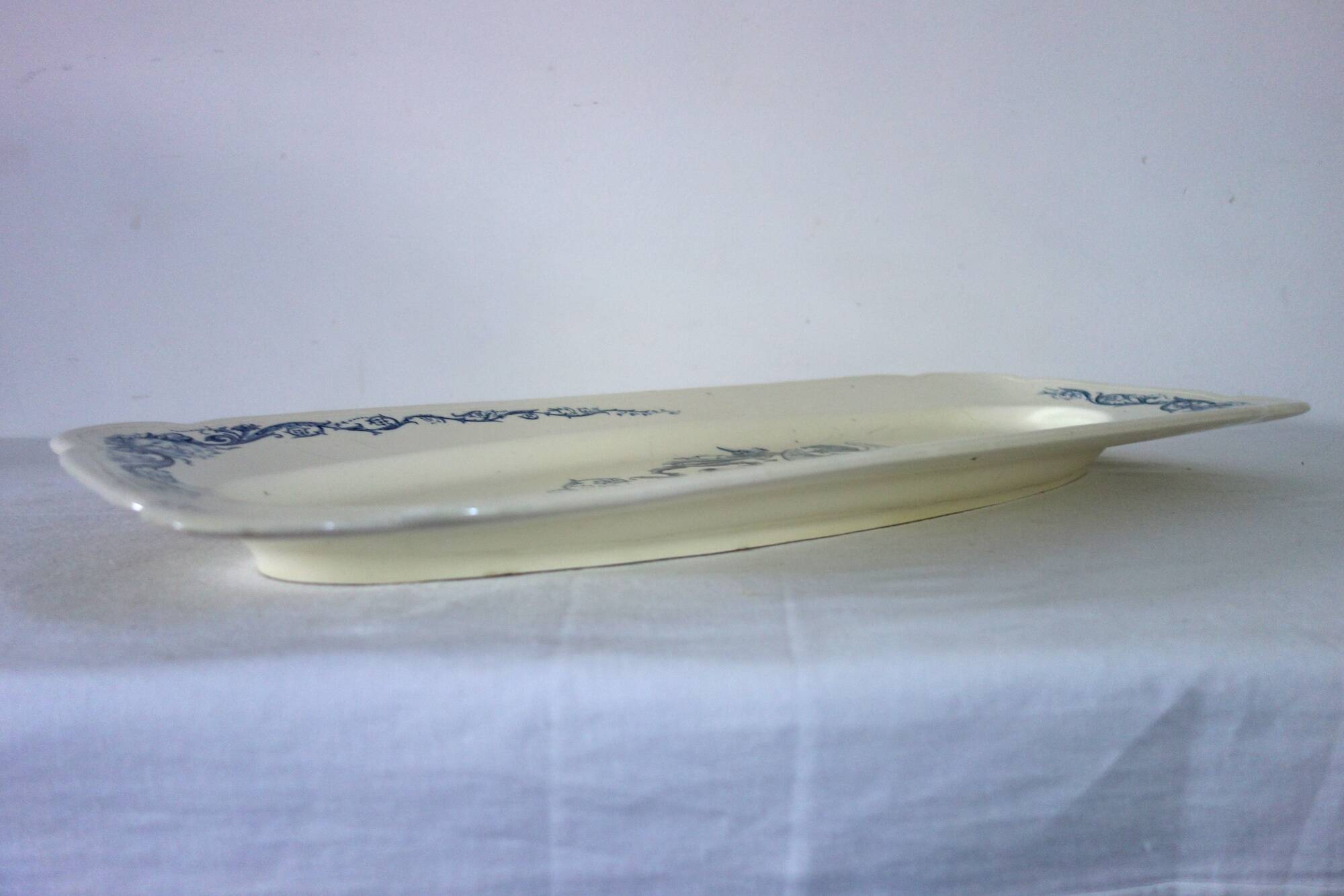Large Terre de Fer Clairefontaine Renaissance 19th Century Platter