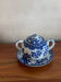 Blue Japanese sugar bowl