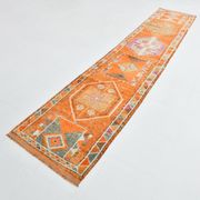 3x13  Long Turkish Vintage Runner Rug, 79x399Cm