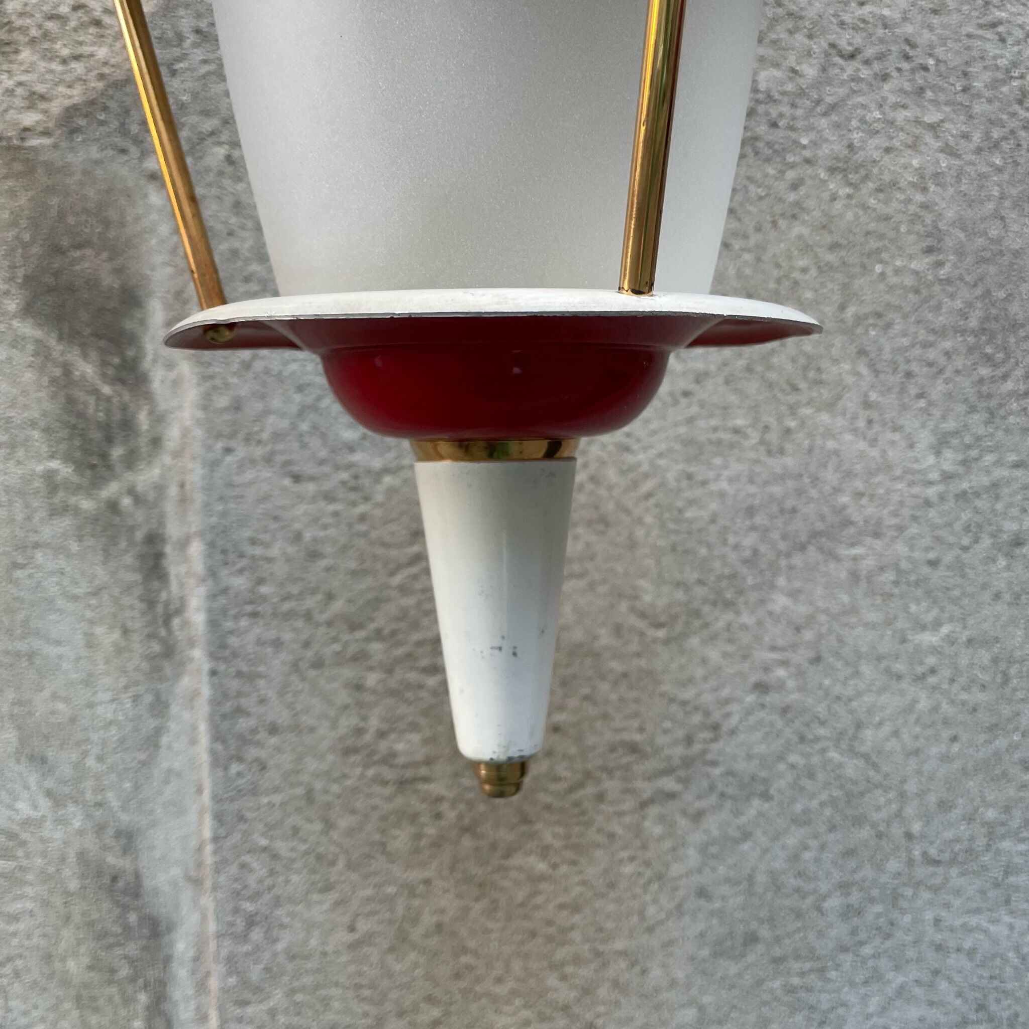 Suspension 50s red sheet metal