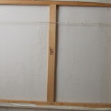 Large oil on canvas painting signed Pey Taryck abstract figures ethnic africa middle east