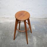 Vintage wooden bar stool by Stella Editions