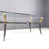 Table basse vintage de régence d'Hollywood, 1960