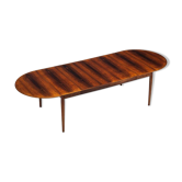 Table à manger à rabat modèle 227 d'Arne Vodder en palissandre Sibast 1960