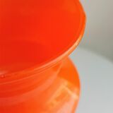 Vintage vase in orange glass