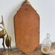 Vintage rectangular baroque mirror in golden resin