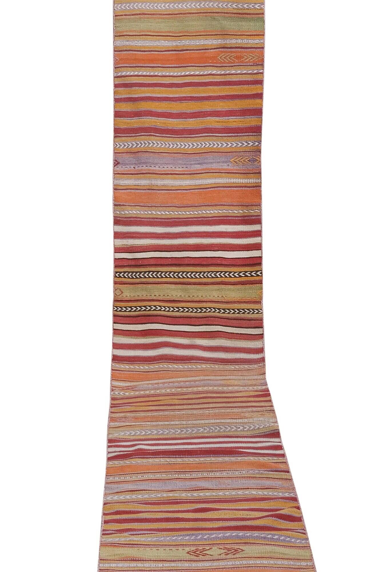 Vintage Turkish hallway rug 68x524 cm