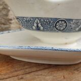 French vintage sauce boat, Salins E.C. Terre de Fer