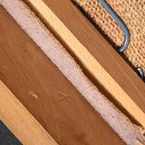 Barrette chairs with saber legs, set of 4