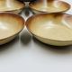 Lot 7 Flamed Stoneware Soup Plates 1970