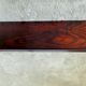 Brass and rosewood cloakroom coat rack