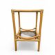 Table d'appoint en bambou et plateaux en verre
