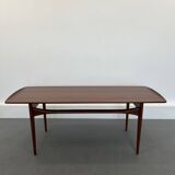 Teak Coffee Table by Tove and Edvard Kindt-Larsen for France & Son, Denmark, 1960s
