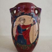 Vase à décor de la tapisserie de bayeux de l.-e. desmant