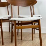 Set of 4 danish farstrup chairs model 210
