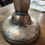 Set of three silver candle holders