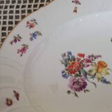 Lot deux plats ovales porcelaine vintage Bohème