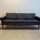 Midcentury leather and teak "Gotland" sofa, Ikea, Sweden, 1967