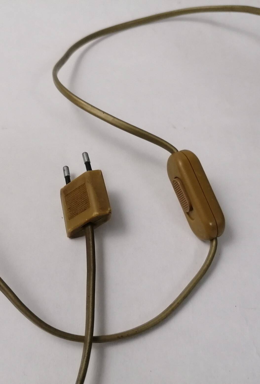 Ball lamp base, 70s design, black and gold.