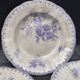 Antique lavender blue plates charm of yesteryear Flore Sarreguemines UC