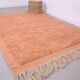 Peach Vintage Moroccan Rug 187 x 252 cm - Handmade Berber Wool Rug Boho