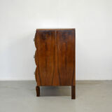 Art Deco chest of drawers in walnut veneer, circa 1930