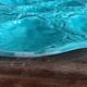Turquoise barbotine oyster dish Gien France