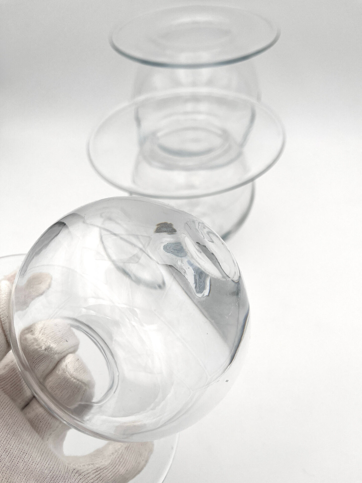 Rare Trio Vases "Saturnus" Nanny Still Riihimäen Lasi 1960
