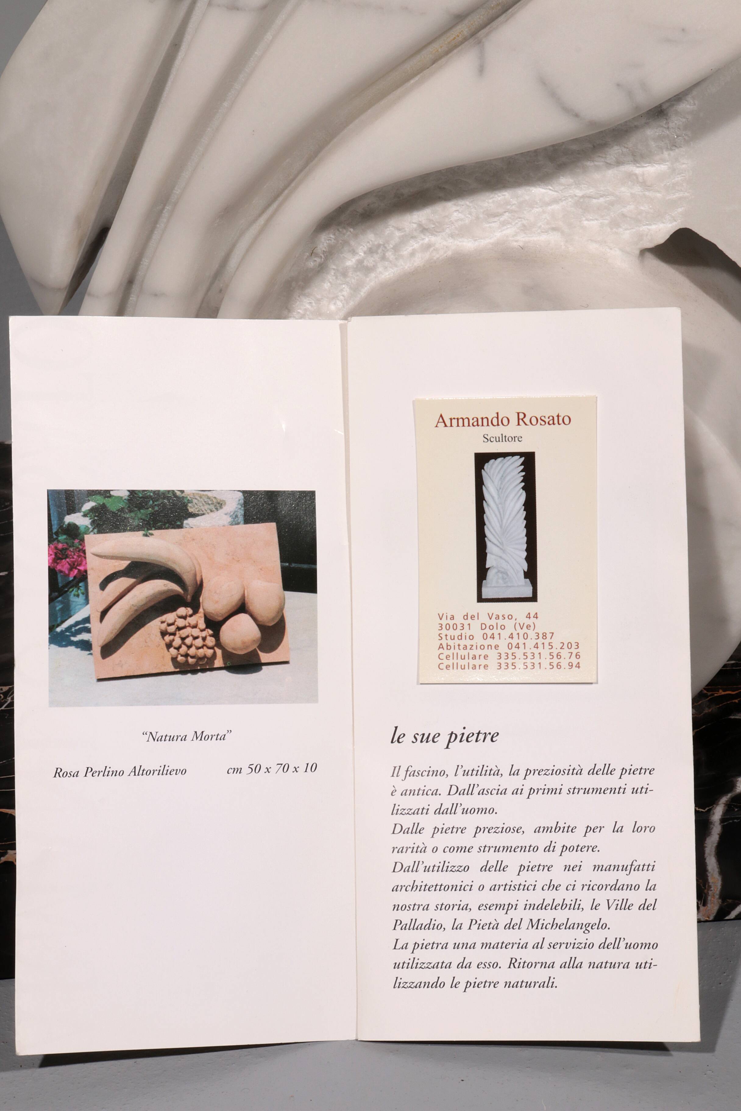 Armando Rosato’s 1977 Carrara Marble Masterpiece