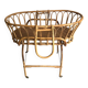 Vintage rattan cradle