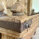 Door & old Indian balcony from Rajasthan in solid teak