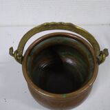 Old copper cauldron