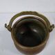 Old copper cauldron