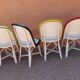 Suite of 4 terrace chairs Bistrot Parisien 1950s