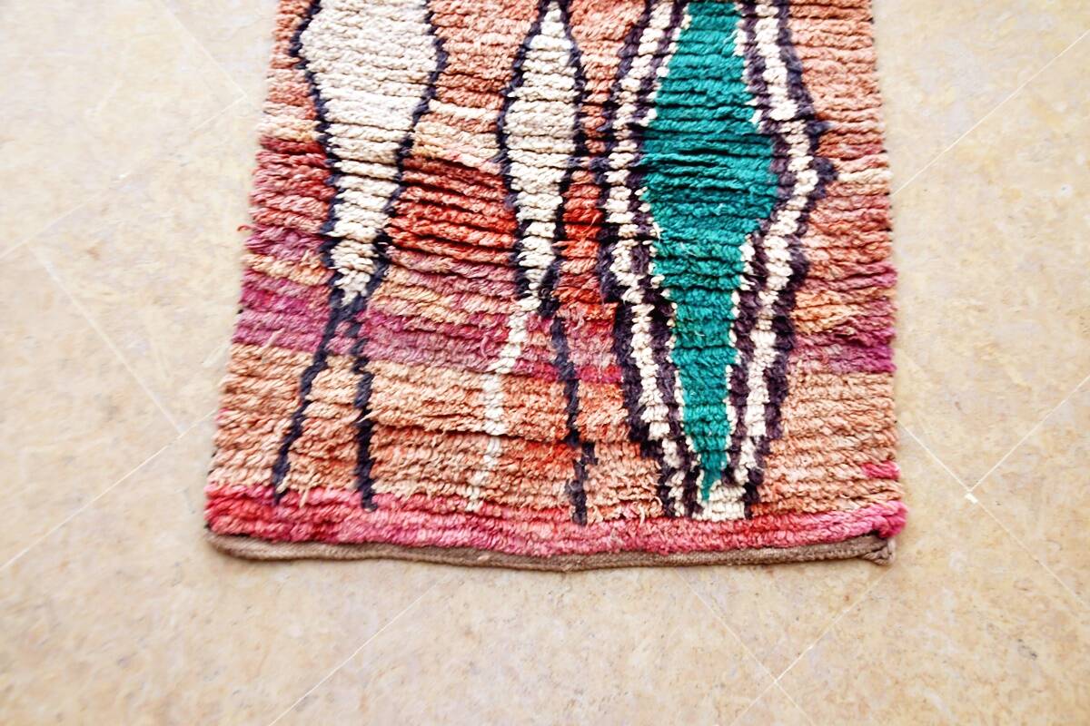 Moroccan Berber carpet hallway Boujaad 417 x 75 cm new