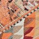 Soft Pink & Orange Rare Style Vintage Runner Rug, 91x359 Cm
