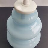 Vintage blue opaline glass pendant light