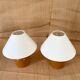 Two Danish lamps, 2x2 m of fabric cables, cotton shades.