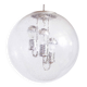 Suspension in glass and chrome metal BORN Leuchten