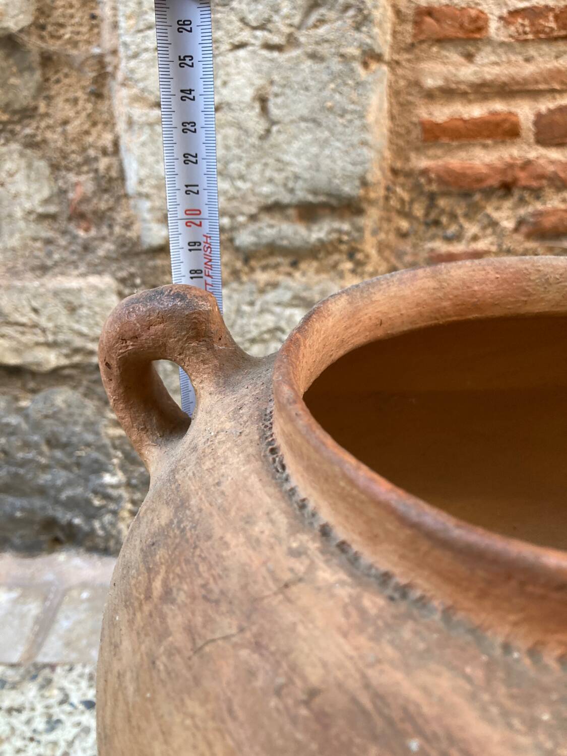 Terracotta pot vase