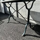 Godin cast iron and marble bistro table. 50's