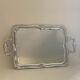 Baroque stainless steel tray Alessi