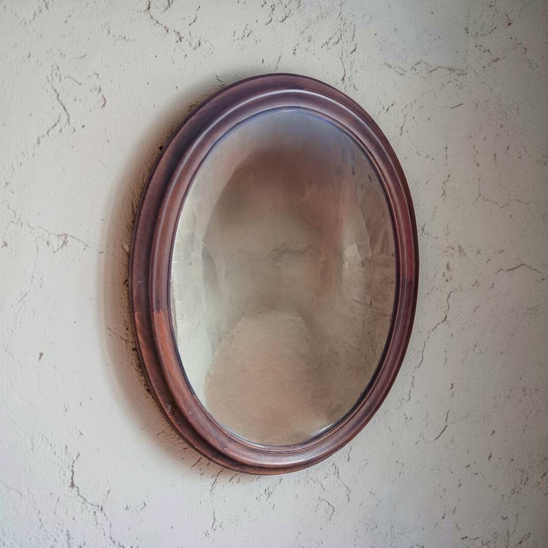 Large wooden mirror