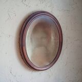 Large wooden mirror
