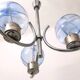 Light Blue Murano Glass Mod "Membrana" Chandelier by Toni Zuccheri