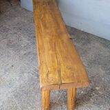 Bench 144 cm old patinated solid wood