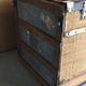 Trunk cabin in wood and fabrics around 1940