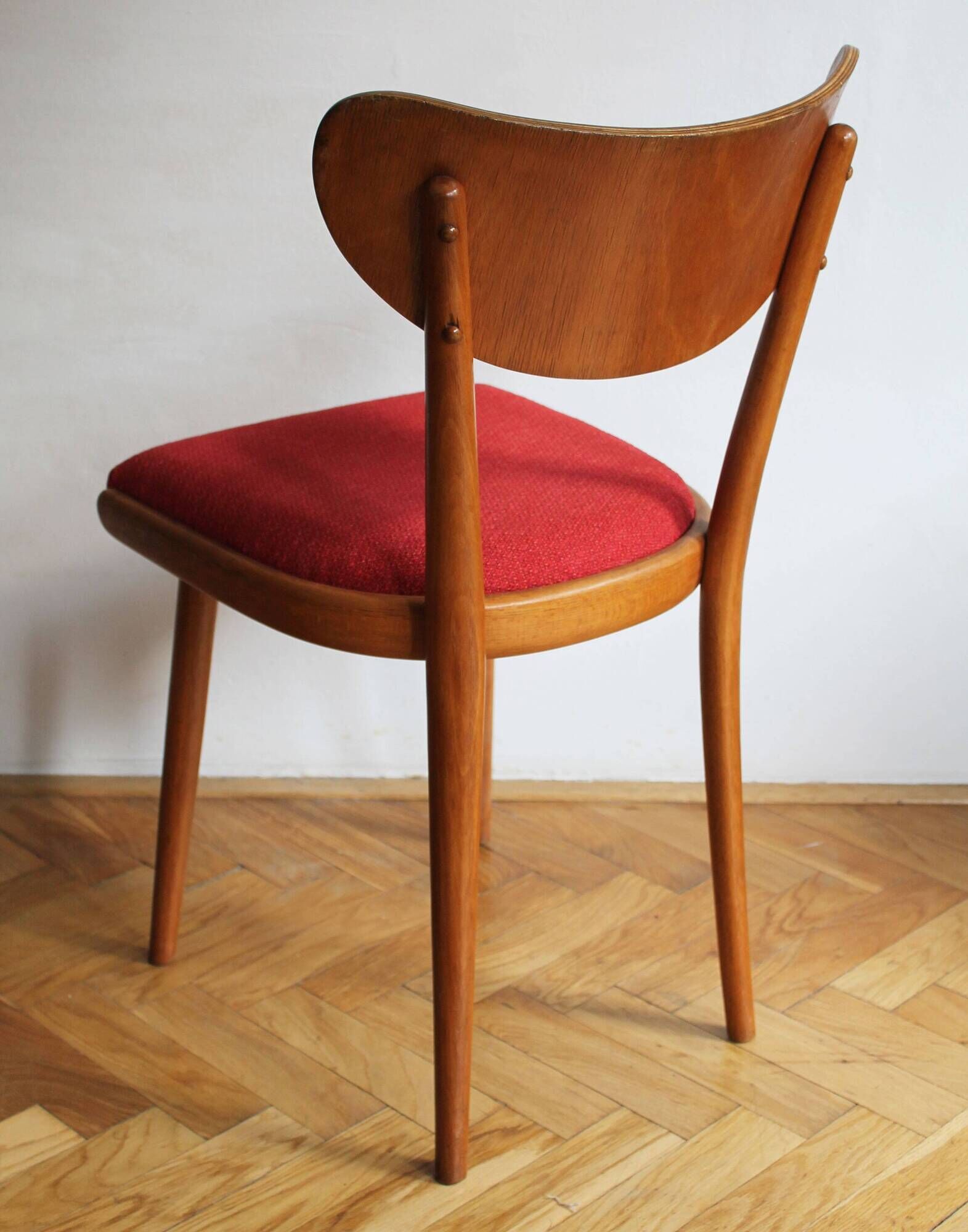 Set of Four 1950's Dining Chairs by Thonet