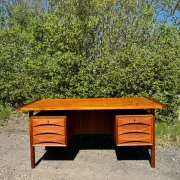 Vintage Teak Desk Attributed to Niels Clausen for NC Møbler, Denmark, 1960