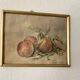 Pastel 1900, nature morte et cadre vitré